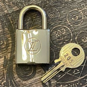 Authentic Louis Vuitton #205 Brass Lock and Key